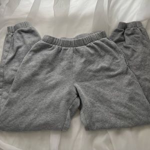 brandy melville classic light grey sweatpants